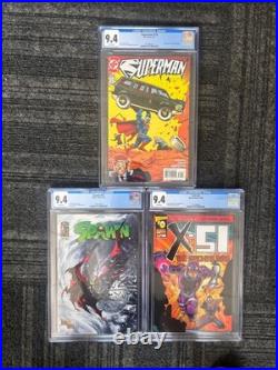CGC graded 9.4 Comic book lot of 3, CGC graded 9.4, Superman