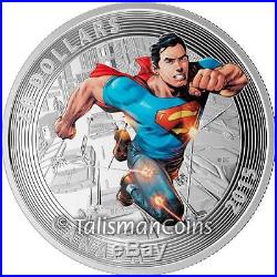 Canada 2015 Superman Iconic Comic Book Cover Art 3 Coin Proof Set $20 Silver