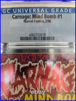 Carnage Mind Bomb #1 Cgc 9.8 First Print White Pages