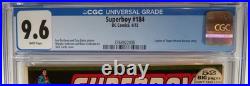 Cgc 9.6 Nm+ Superboy #184 DC 1972 Legion Of Super-heroes Superman Nick Cardy
