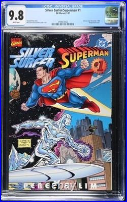 Cgc 9.8 Silver Surfer/superman #1. George Perez Story. Ron LIM Art. 1997