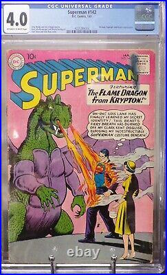 Cgc Graded 4.0 Superman Issue 142 (1961) Curt Swan Cover