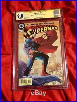 Cgc Ss 9.8superman #204signed By Jim Lee & Henry Cavilljustice League Movie