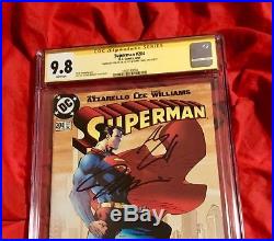 Cgc Ss 9.8superman #204signed By Jim Lee & Henry Cavilljustice League Movie