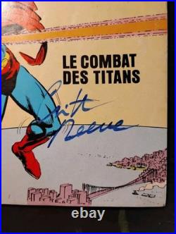 Christopher Reeve Signed superman Comic Book #70 original 1973 French Canada COA