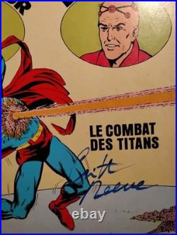 Christopher Reeve Signed superman Comic Book #70 original 1973 French Canada COA