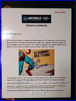 Christopher Reeve Signed superman Comic Book #70 original 1973 French Canada COA