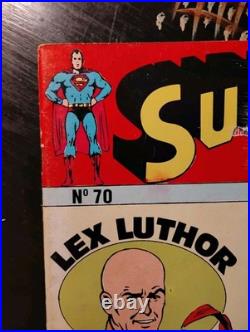 Christopher Reeve Signed superman Comic Book #70 original 1973 French Canada COA
