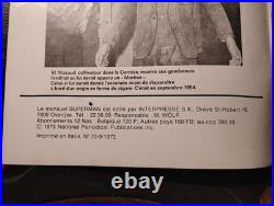 Christopher Reeve Signed superman Comic Book #70 original 1973 French Canada COA