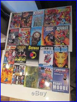 Comic Book Graphic Novel LOT OF 160+ Batman Superman Spiderman JLA Marvel DC NR