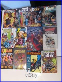Comic Book Graphic Novel LOT OF 160+ Batman Superman Spiderman JLA Marvel DC NR