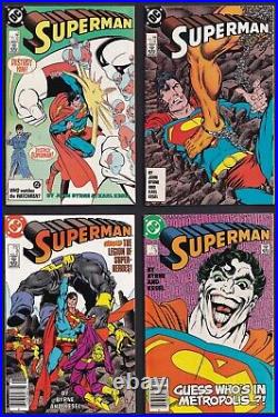 Complete 74 issue Byrne run on Superman/Action/Adventures with Ordway lead-in