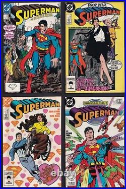 Complete 74 issue Byrne run on Superman/Action/Adventures with Ordway lead-in