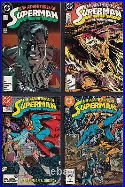 Complete 74 issue Byrne run on Superman/Action/Adventures with Ordway lead-in