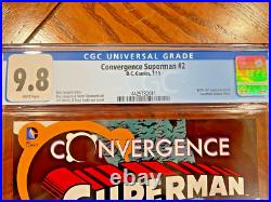 Convergence Superman #2 CGC 9.8 1st app and Birth of John Kent! DC 2015