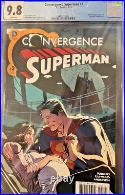 Convergence Superman #2 CGC 9.8 1st app and Birth of John Kent! DC 2015