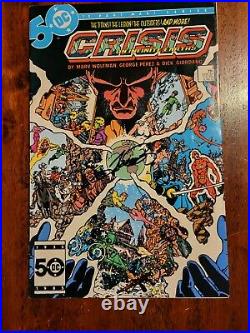 Crisis on Infinite Earths #1 thru 12 signed by George Perez High Grade lot cgc