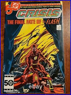 Crisis on Infinite Earths #1 thru 12 signed by George Perez High Grade lot cgc