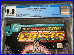 Crisis on Infinite Earths #7 CGC 9.8 1985 OWithWT Pages 2014012009 Death Supergirl