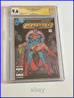 Crisis on infinite earths 7 cgc 9.6 SIGNED by George Perez
