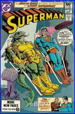 Curt SWAN 1982 SUPERMAN 368 TITLE SPLASH original art no Adams Byrne Batman Lee