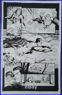 DC ACTION COMICS #960 Pg 15 Original art Tyler Kirkham Superman Wonder Woman