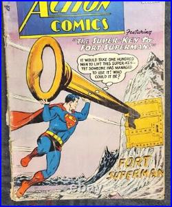 DC Action Comics # 241 INCOMPLETE Superman 1st Fortress of Solitude 1958 Batman
