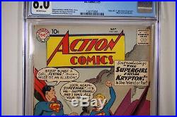 DC Action Comics #252 1st Appearance SuperGirl Superman CGC 6.0
