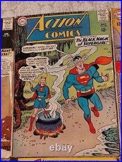 DC Action Comics Lot x10 12c 322-331 Complete Run Silver Age SUPERMAN 3.0 VG avg