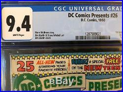 DC COMICS PRESENTS #26 first NEW TEEN TITANS Perez 1980 New TV Series CGC NM 9.4
