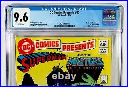DC COMICS PRESENTS #47 CGC 9.6 NM+ WP Newsstand MOTU 1st He-Man & Skeletor 1982