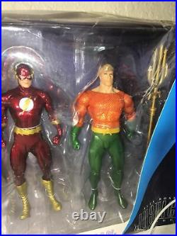 DC Collectibles Alex Ross Justice League Action Figure 6 Pack Damaged Packaging