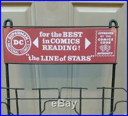 DC Comic Book Newsstand Display Rack Superman The Line of Stars Golden Age Stand