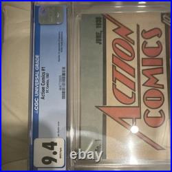 DC Comics Action Comics #1 (1987) Reprint CGC 9.4 Superman First Appearance