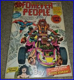 DC Comics Forever People 1 1st App Darkseid Signed JACK KIRBY bronze 3/71 book