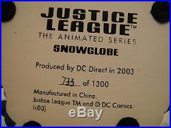 DC Comics JUSTICE LEAGUE SNOWGLOBE JLA BATMAN Superman NEW! Statue Maquette