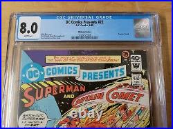 DC Comics Presents #22? CGC 8.0? Rare Whitman Variant? Superman vs Comet? See notes