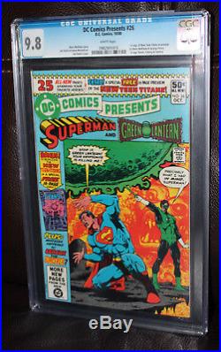 DC Comics Presents #26 CGC 9.8 White Pages 1st New Teen Titans in Preview Movie