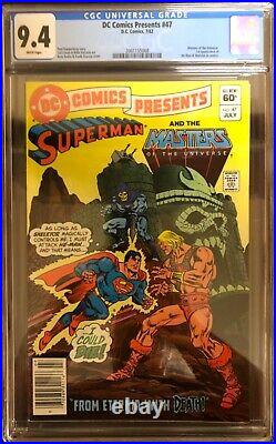 DC Comics Presents 47 CGC 9.4. Newsstand. 1st He-Man & Skeletor. White Pages