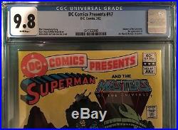 DC Comics Presents 47 CGC 9.8first appearance of Skeletor and He-Man in comics