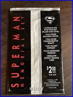 DC Comics SUPERMAN #75 Memorial Set SIGNED 1890/7500 Never Opened