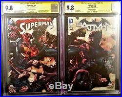DC Comics SUPERMAN BATMAN 50 CGC SS 9.8 Variant Set Bermejo JUSTICE WONDER WOMAN
