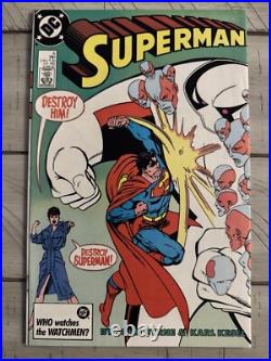 DC Comics Superman 1986-1988 Lot 19 Issues With Multiples #1-8 #12 #14 #423 Nm+