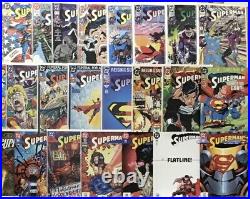 DC Comics Superman 2nd Series Comic Book Lot Of 95