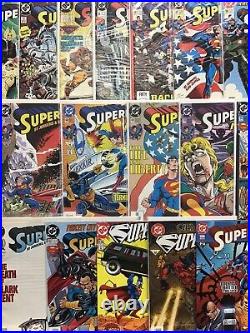 DC Comics Superman 2nd Series Comic Book Lot Of 95