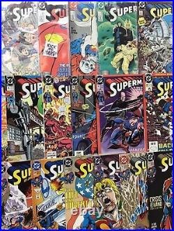 DC Comics Superman 2nd Series Comic Book Lot Of 95