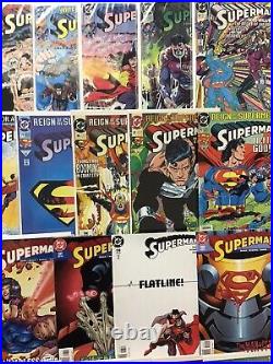 DC Comics Superman 2nd Series Comic Book Lot Of 95