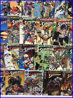 DC Comics Superman 2nd Series Comic Book Lot Of 95