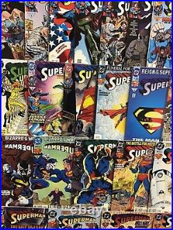 DC Comics Superman 2nd Series Comic Book Lot Of 95