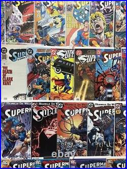 DC Comics Superman 2nd Series Comic Book Lot Of 95